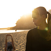 Yoga en la playa Yoga en la playa