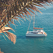 Barcos en el Atlántico en Fuerteventura