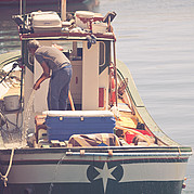 Barco de pesca en Morro Jable, Fuerteventura